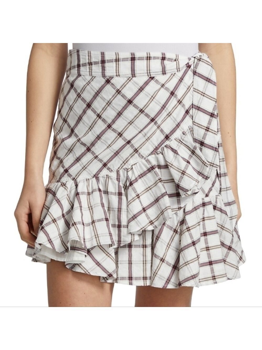Veronica Beard Memphis Ruffle Miniskirt
